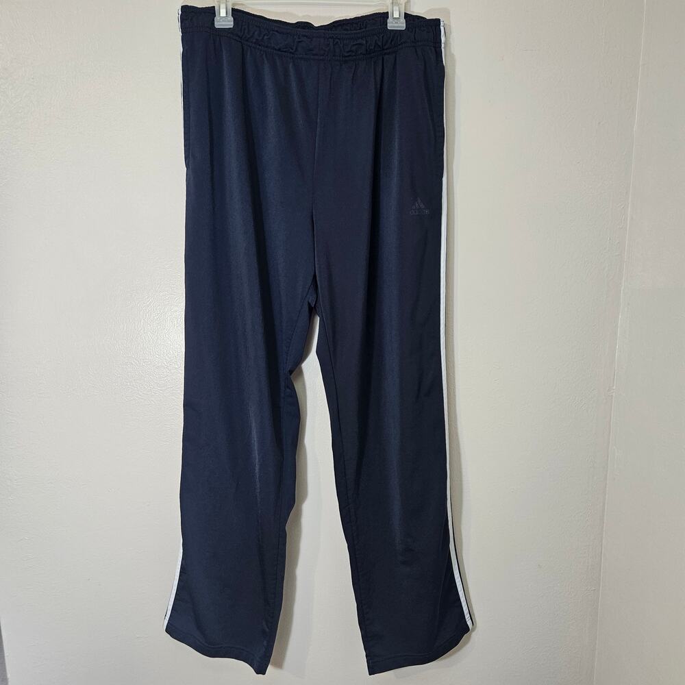 adidas Men’s Tiro Track Pants - Navy with White Stripes - Size XL